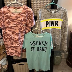PINK Tee & Sweater Bundle!